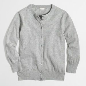 Clare cardigan sweater grey M medium J. CREW